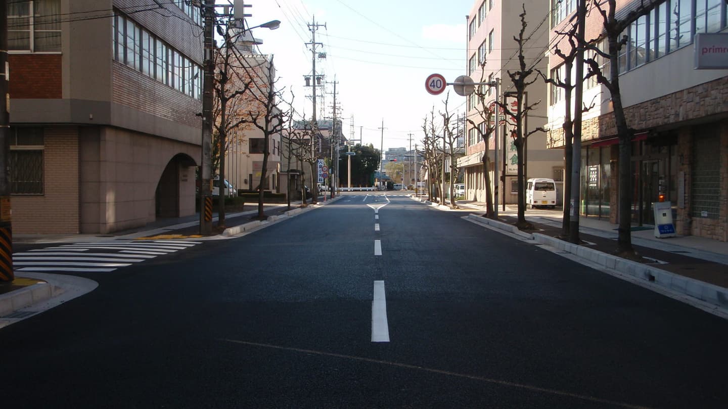 歩道改良工事